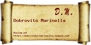 Dobrovits Marinella névjegykártya